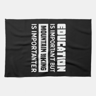 Funny Mountain Bike Shirt - Mountain Bike Kitchen Towel