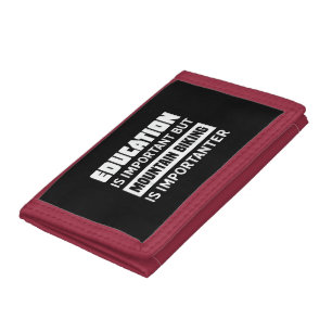 Funny Mountain Bike Shirt - Mountain Bike Tri-fold Wallet