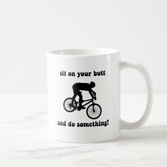 Funny mountain biking coffee mug (Right)