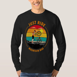 Funny Mountain Biking Design For Men Women Trail R T-Shirt