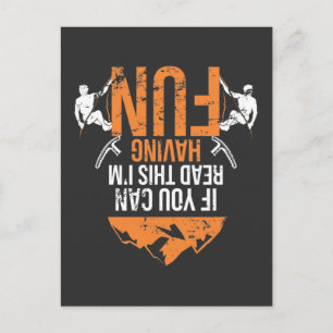 Funny Mountain Climbing Joke Climber Humor Postcard