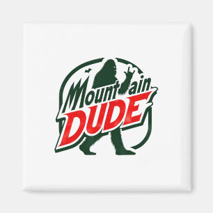 Funny Mountain Dude Bigfoot Sasquatch Hiking Gift Magnet