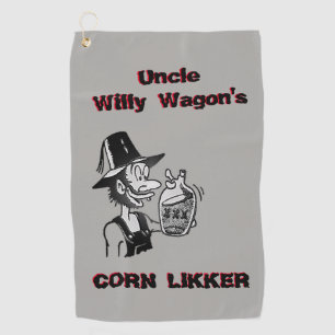 Funny Mountain Man 🏔️ Comical Hillbilly Golf Towel