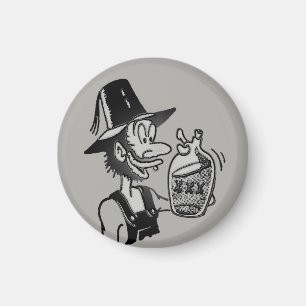 Funny Mountain Man 🏔️ Comical Hillbilly Magnet