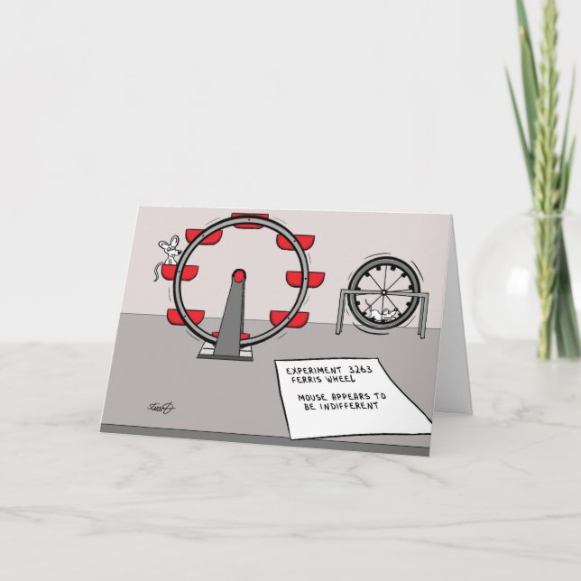 Funny Mouse Greeting Card (Front)