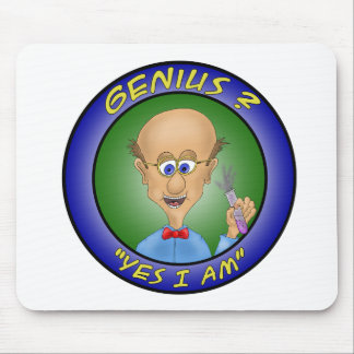 Funny Mouse Pads: Genius ?, "Yes i am" Mouse Pad