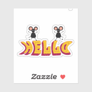 Funny mouses sticker