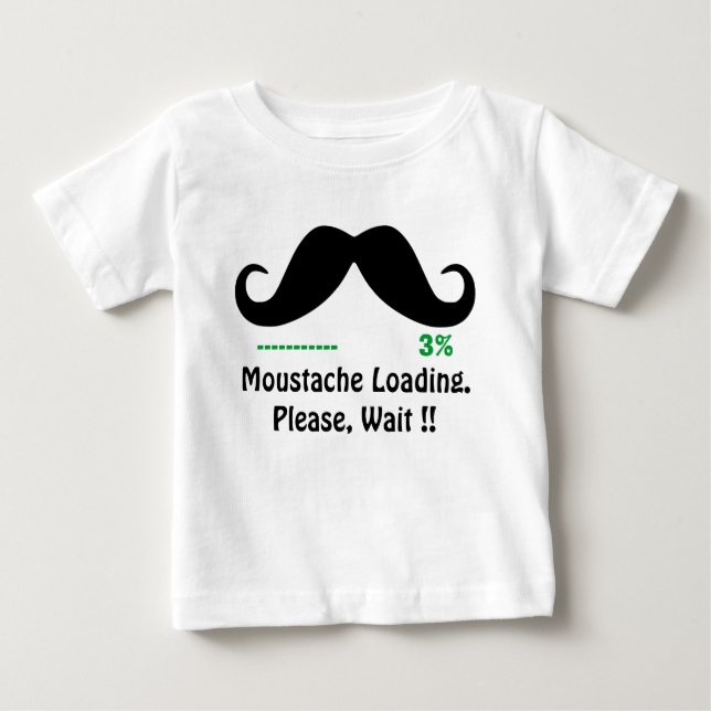 funny moustache baby T-Shirt (Front)