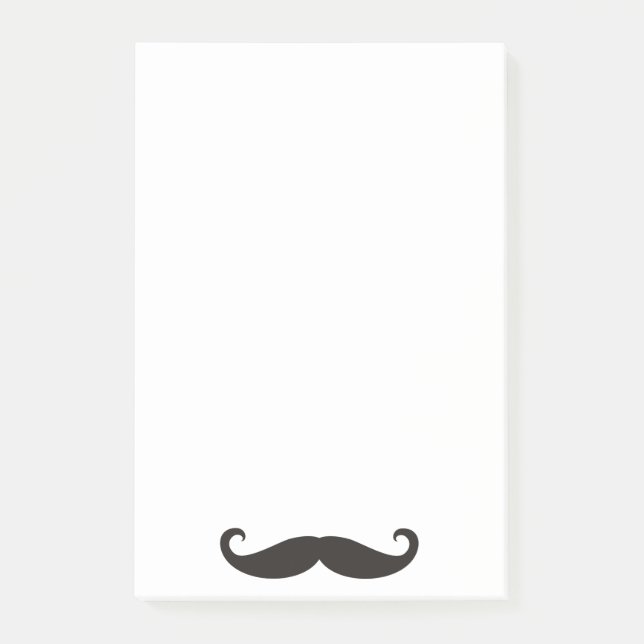 Funny Moustache / Schnurrbart + your text Post-it Notes (Front)