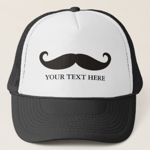 Funny Moustache / Schnurrbart + your text Trucker Hat
