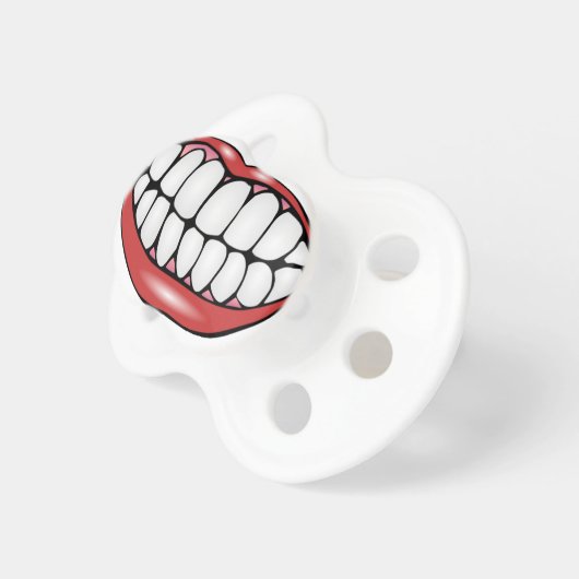 Funny Mouth and Teeth Pacifier (Front Right)