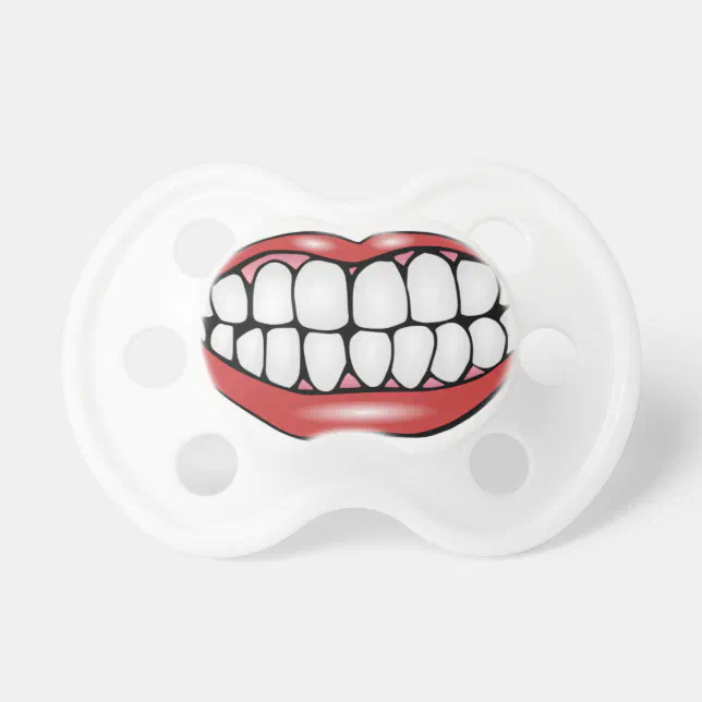 Funny Mouth and Teeth Pacifier Zazzle
