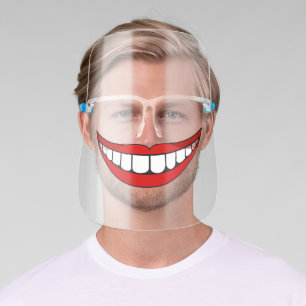 Funny Mouth Smile Face Shield