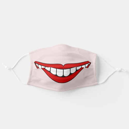 Funny Mouth Teeth and Red lips Adult Cloth Face Mask