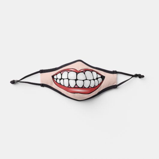 Funny Mouth Teeth Premium Face Mask (Front)