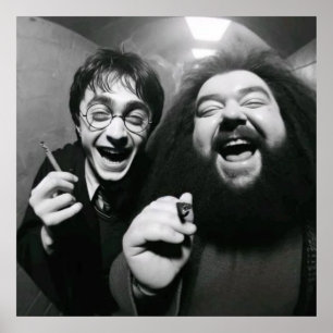 Funny movie bw  poster