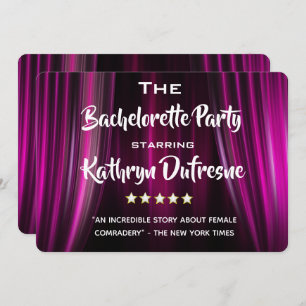 Funny Movie/Cast Parody Bachelorette Party Invite