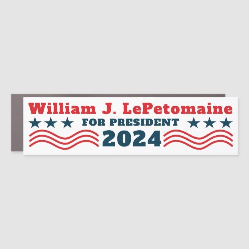 Funny Movie Character for President 2024 Patriotic Car Magnet