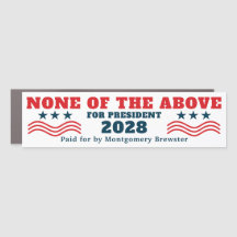 Funny Movie None of the Above for President 2028