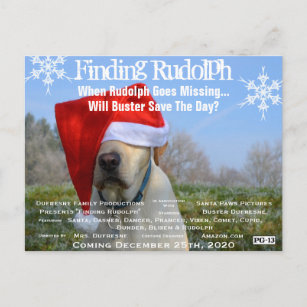 Funny Movie Parody Add Pets Photo Holiday Postcard