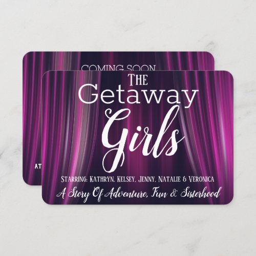 Funny Movie Parody Girls Getaway Invitation