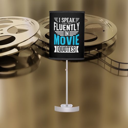 funny movie quotes word art  table lamp