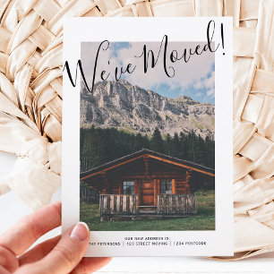 funny moving announcement Upload your photo Postcard