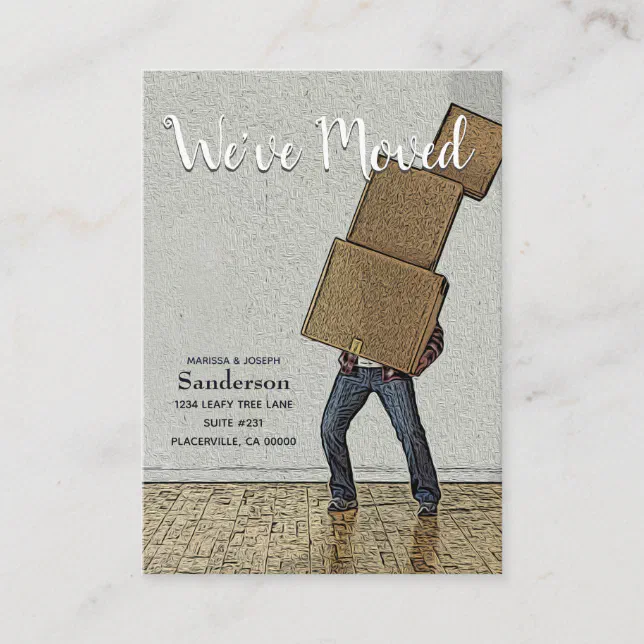 Humorous Moving Funny Moving Announcement We've Moved | Zazzle