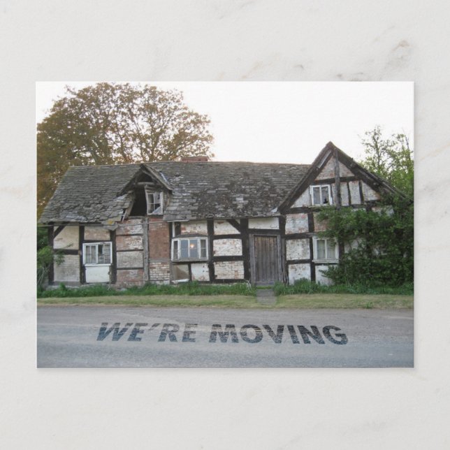 Funny moving house card (Front)