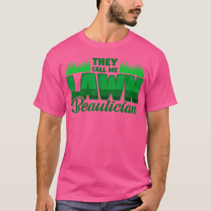 Funny Mowing Lawn Beer Dad Landscaping Lawn T-Shirt