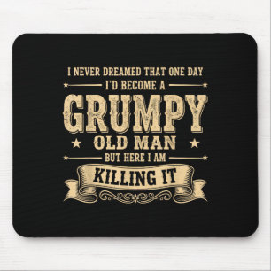 Funny Mpy Old Man Mouse Pad
