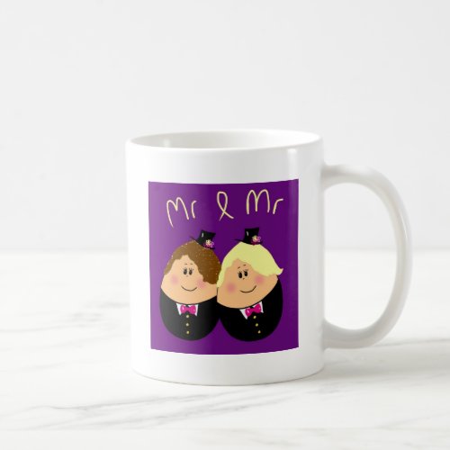 Funny Mr and Mr wedding design for Gay Men _ eggs Coffee Mug