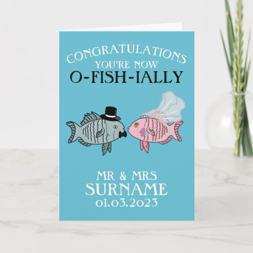 Funny MR And Mrs Wedding Congratulations Card