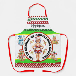 Funny Mrs. Claus Apron