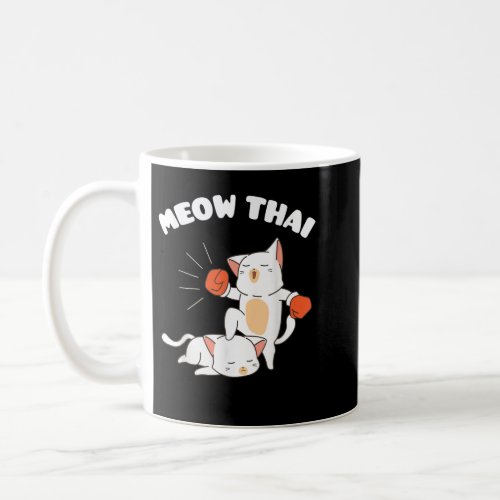 Funny Muay Thai Cats Thai Boxing Fighter Gift 779 Coffee Mug