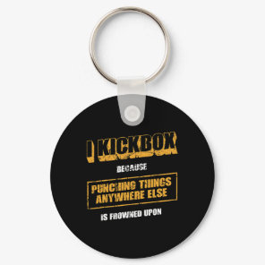 Funny Muay Thai Kickboxing And Mixed Martial Arts  Keychain