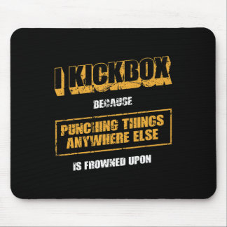 Funny Muay Thai Kickboxing And Mixed Martial Arts Mouse Pad
