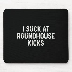 Funny Muay Thai Kickboxing Roundhouse Kick  Mouse Pad