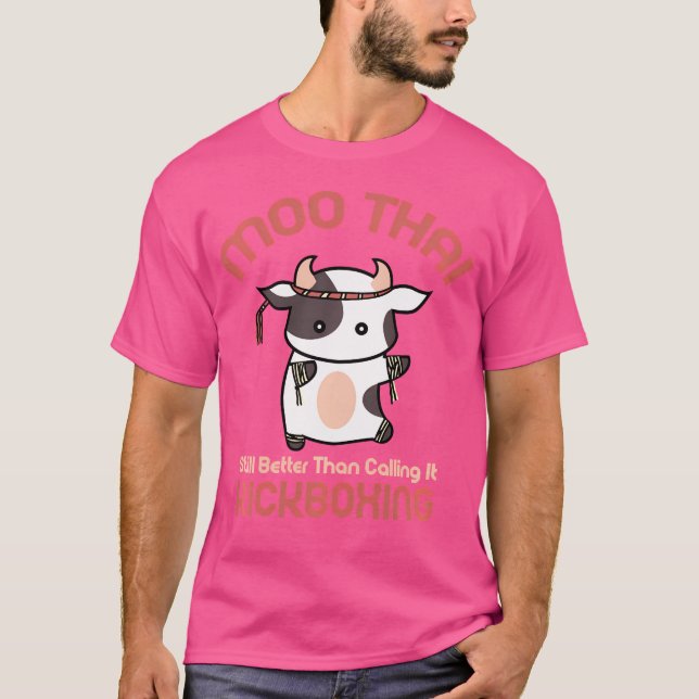 Funny Muay Thai Kickboxing T-Shirt (Front)