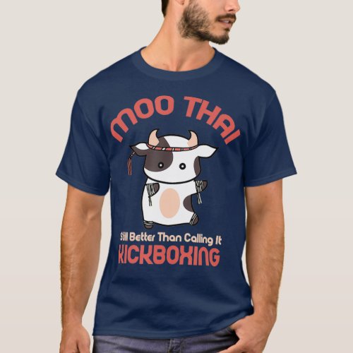 Funny Muay Thai   Moo Thai Kickboxing T_Shirt