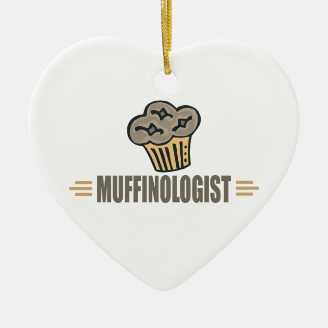 Funny Muffin Ceramic Ornament (Front)