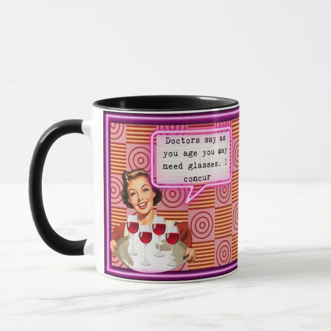 Funny Mug Coffee Best Friend Gift "Glasses" (Left)