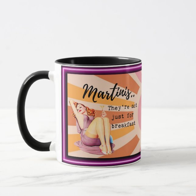 Funny Mug Coffee Best Friend Gift "Martinis" (Left)