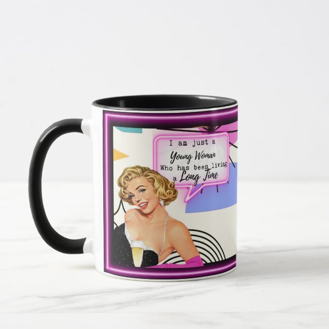 Funny Mug Coffee Best Friend Gift "Young" (Left)