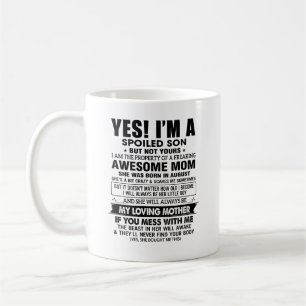 Funny Mug for Son with Crazy Mom Quote