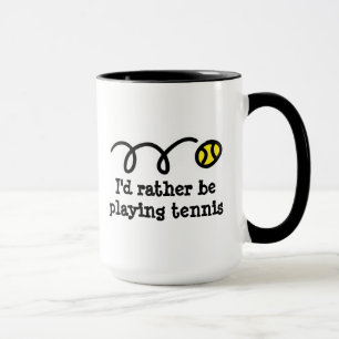 Funny mug for tennis player