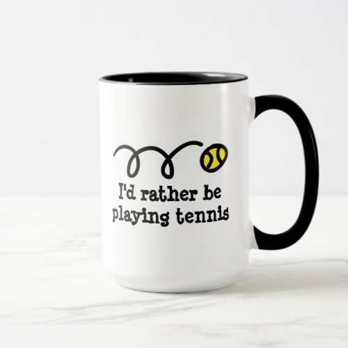 Funny mug for tennis player
