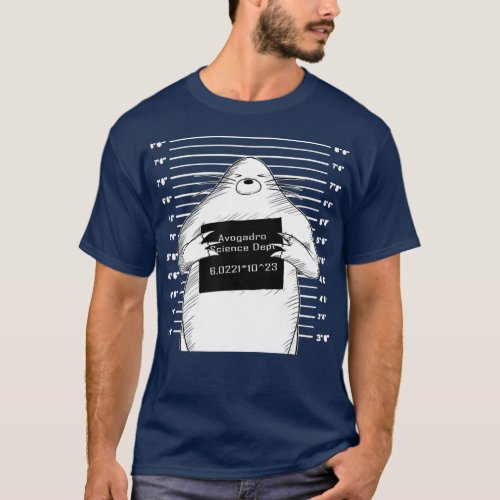 Funny Mug Shot Mole   Science Chemistry Avogadro T_Shirt