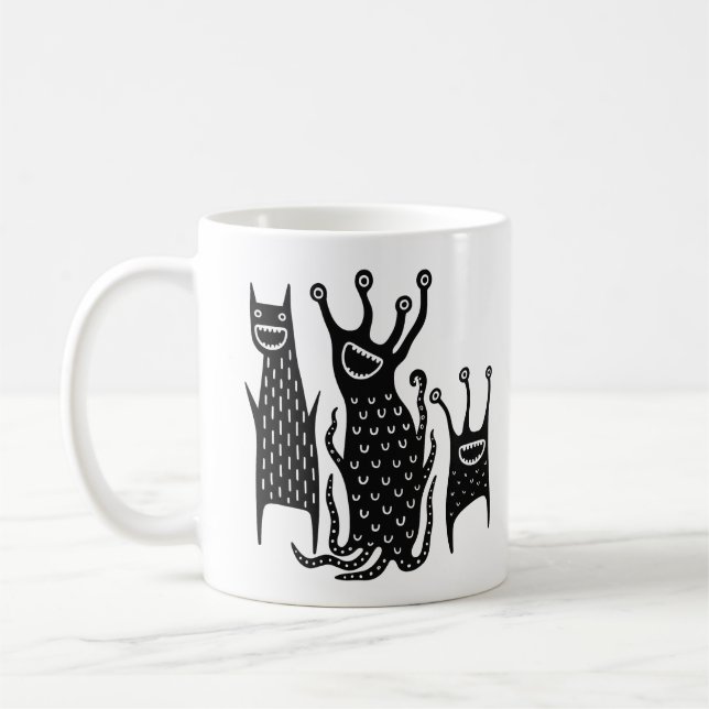 Funny Mugs Folk Art Housewarming Cute (Left)