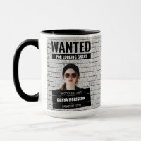 Funny Mugshot Wanted Poster Custom Name & Text